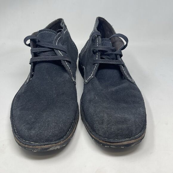 John Varvatos Star Boots Mens 13 M Blue Suede Hipster Chukka Lace Up - Picture 6 of 16